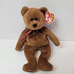 Ty Beanie Babies Teddy Brown Bear 1993 Original W/Tag Errors 1st GEN Style 4050